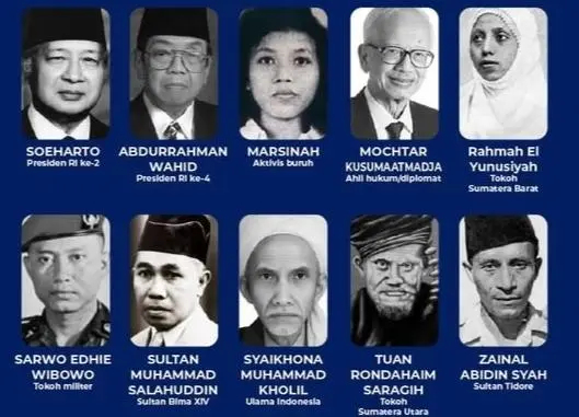 Bukan Hanya Soeharto, Ini Deretan Tokoh yang Resmi Jadi Pahlawan Nasional 2025