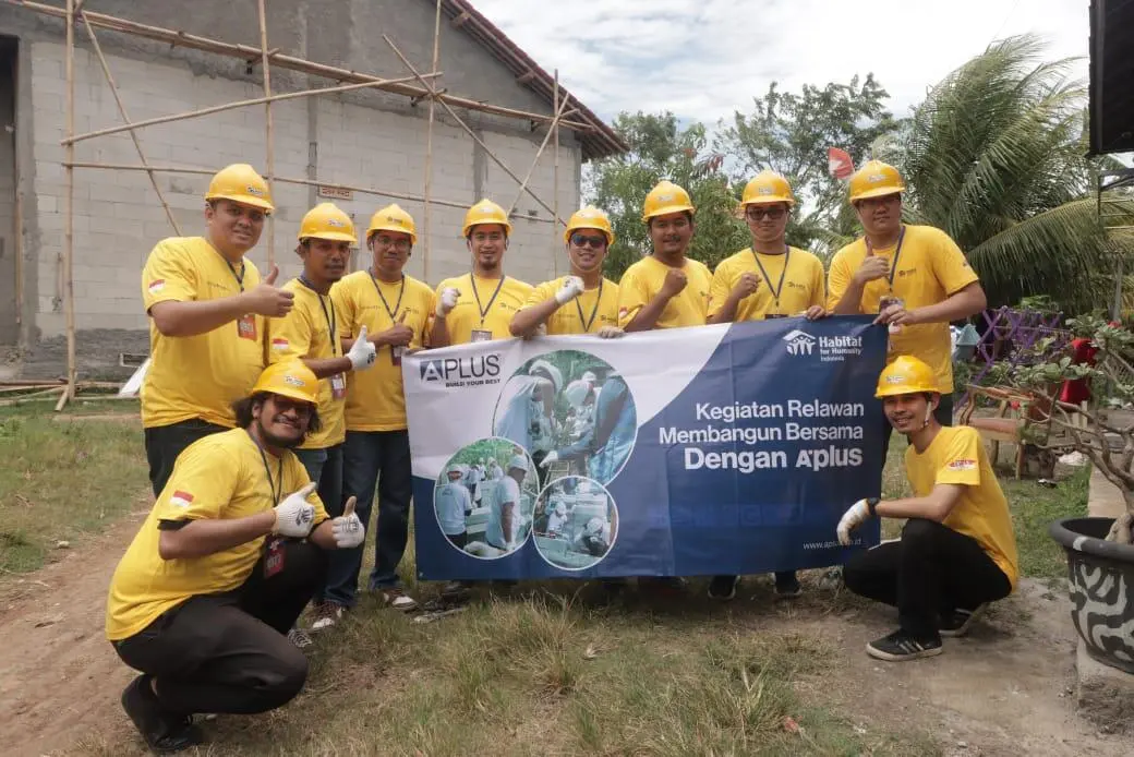 HUT 25 Tahun, APLUS Pacific X Habitat for Humanity Indonesia Bangun Rumah Impian untuk Masyarakat Kurang Mampu