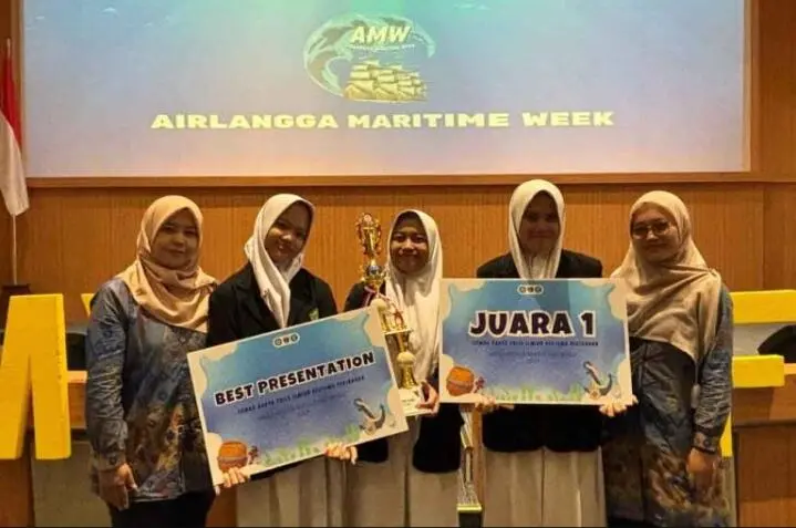 Menakjubkan! Inovasi Limbah Udang Antar Siswa MAN 1 Kudus Juara Airlangga Maritim Week 2025
