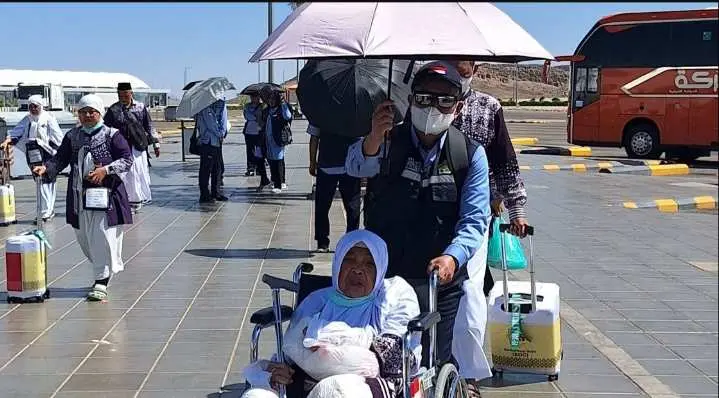 Efek Cuaca Panas,  Berimbas kepada Beban Pesawat, Kadaker Bandara Imbau Jemaah Haji Tertib Barang Bawaan