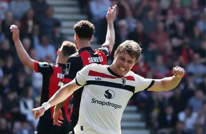 Gol Telat Hojlund Jadi Penyelamat Hasil Imbang Manchester United di Bournemouth