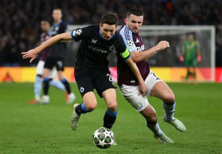 Aston Villa Melaju ke Perempat Final Liga Champions Usai Tekuk Club Brugge