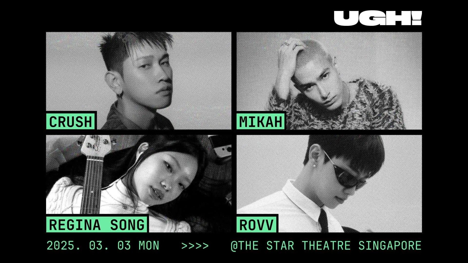 Crush Sampai Regina Song Siap Sajikan Aksi Terbaik di Festival Musik UGH! Singapura