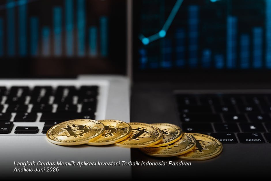 Grafik garis pertumbuhan investasi digital di Indonesia yang menanjak tajam di atas latar belakang gedung pencakar langit modern.