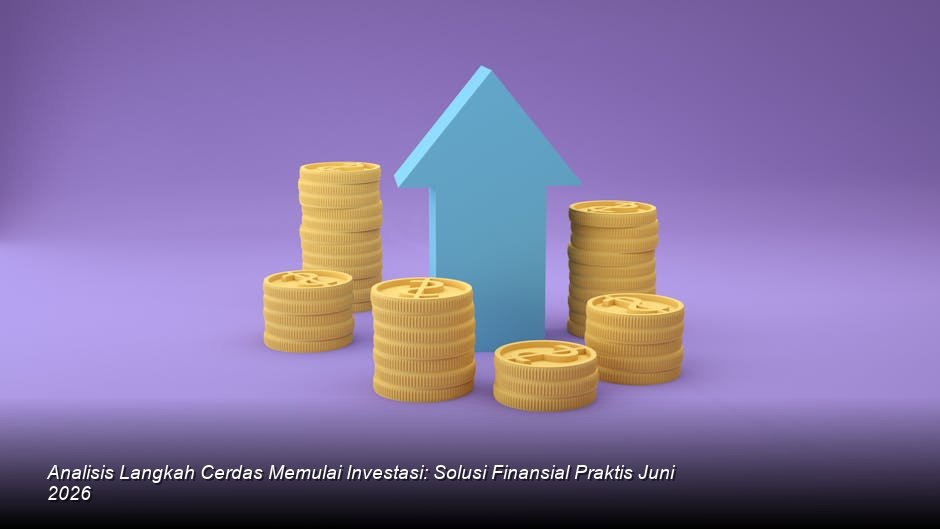 Visualisasi grafik pertumbuhan investasi berupa garis tren yang menanjak tajam di atas latar belakang gedung pencakar langit modern.