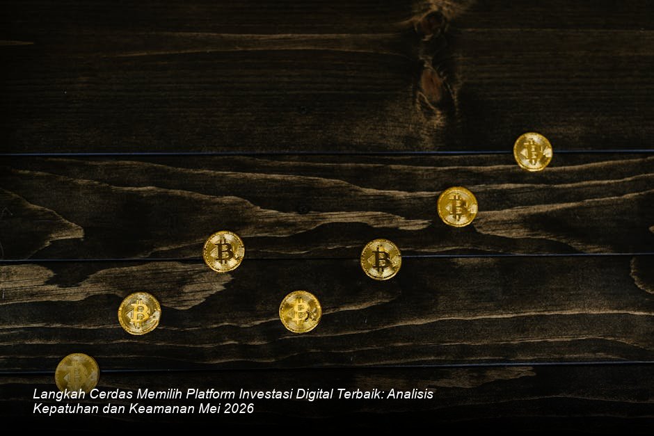 Grafik batang digital berwarna biru dan hijau yang menunjukkan pertumbuhan aset investasi yang stabil di atas latar belakang peta digital Indonesia.