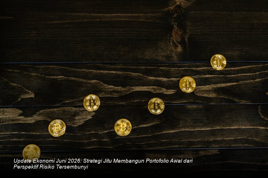 Grafik batang yang menunjukkan pertumbuhan portofolio investasi yang terstruktur dengan baik di atas latar belakang gedung-gedung pencakar langit modern.