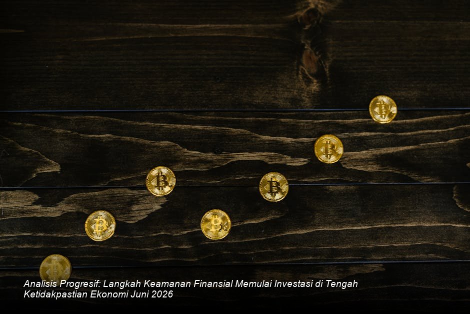 Grafik garis pertumbuhan investasi yang stabil dengan latar belakang gedung pencakar langit modern yang melambangkan stabilitas pasar finansial.