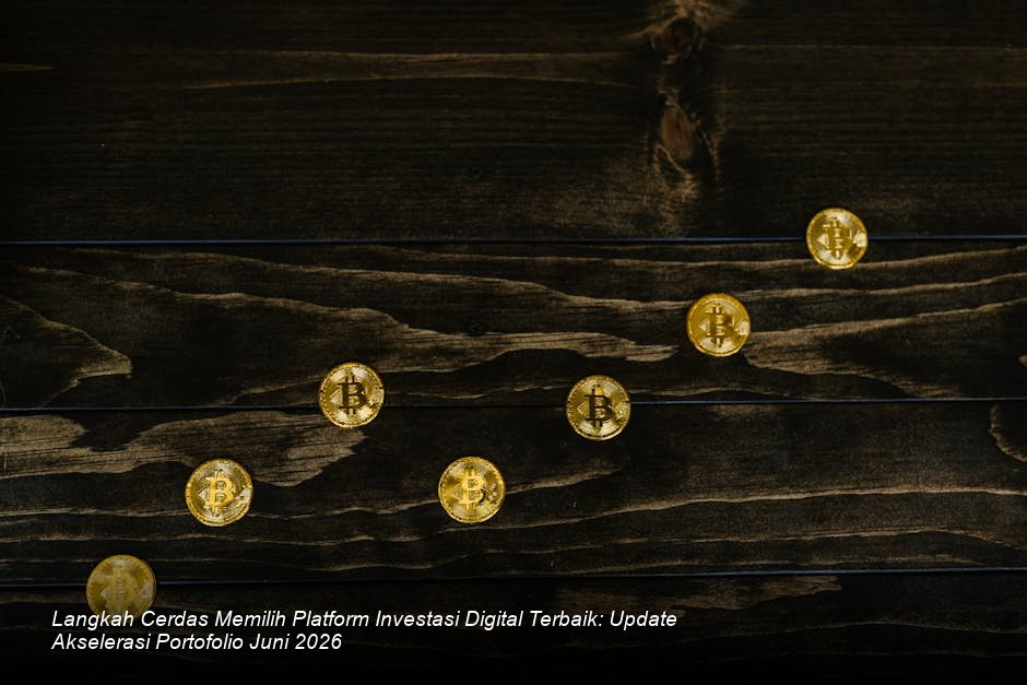 Grafik pertumbuhan indeks saham yang menanjak tajam di atas representasi visual dari aplikasi investasi digital yang modern.
