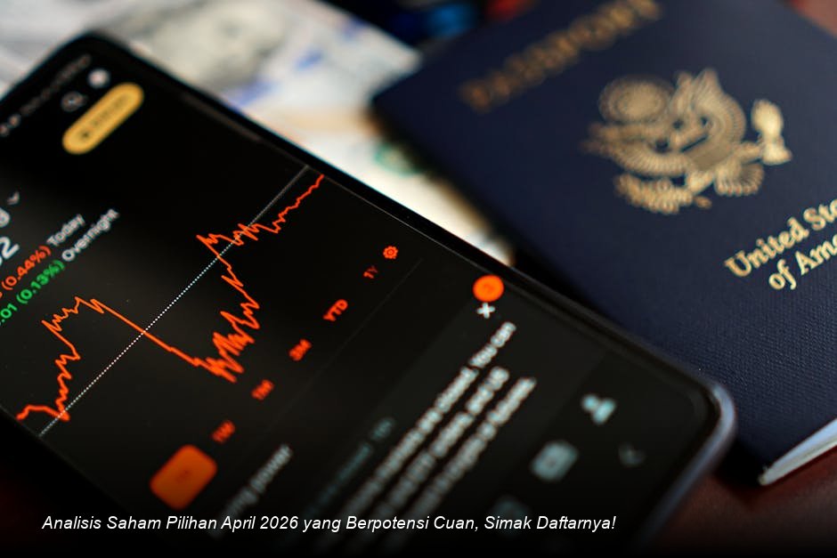 Suasana ruang trading bursa saham modern dengan chart candlestick berwarna hijau yang menunjukkan tren kenaikan yang stabil.