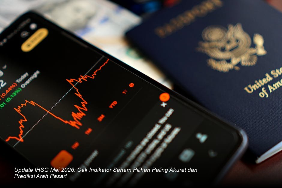 Visualisasi chart candlestick saham berwarna hijau yang menunjukkan tren kenaikan stabil di atas rata-rata pergerakan harga jangka panjang.